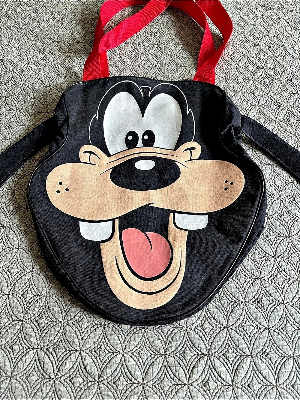 Vintage Disney Goofy Keepsack Karacter Bag Made USA Disney Attractions